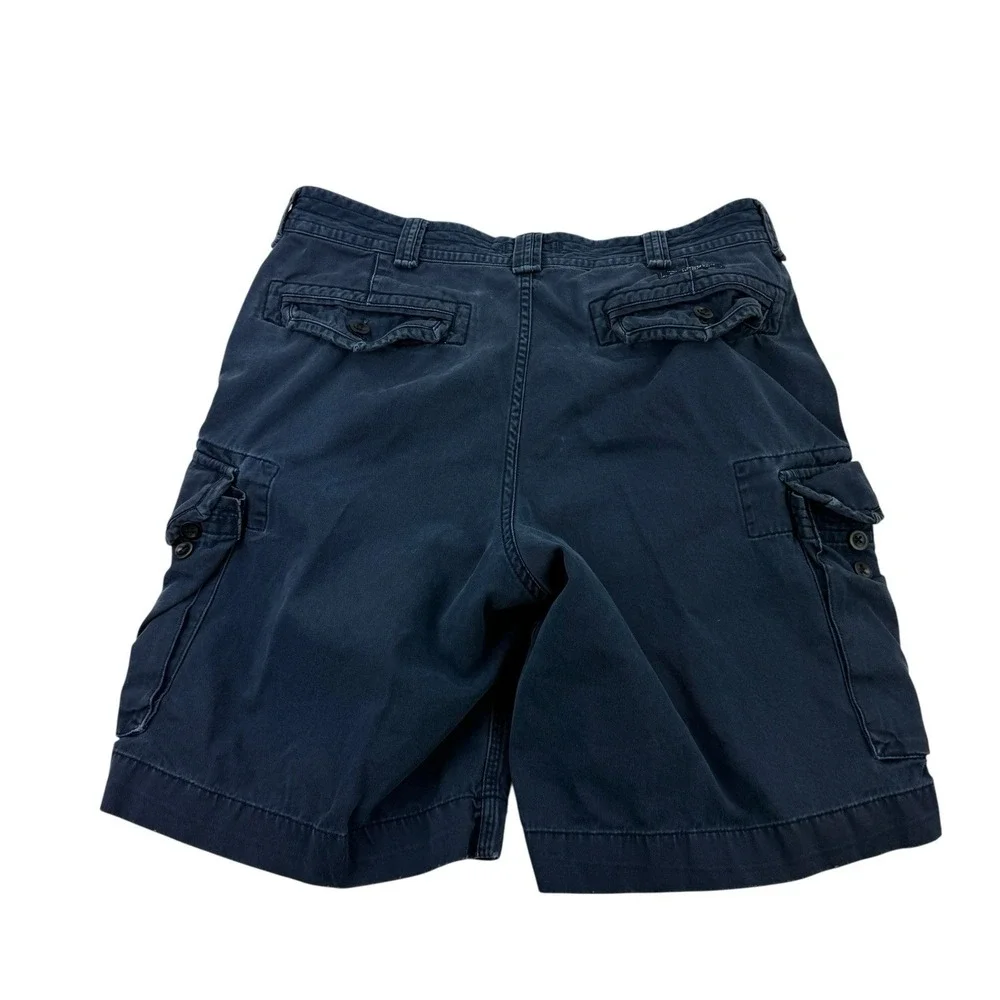 Polo Ralph Lauren‎ Blue Cotton Cargo Shorts Men's Size 35x9.5